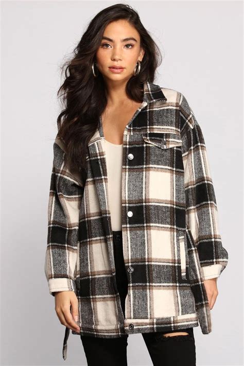 oversized flannel jacket.